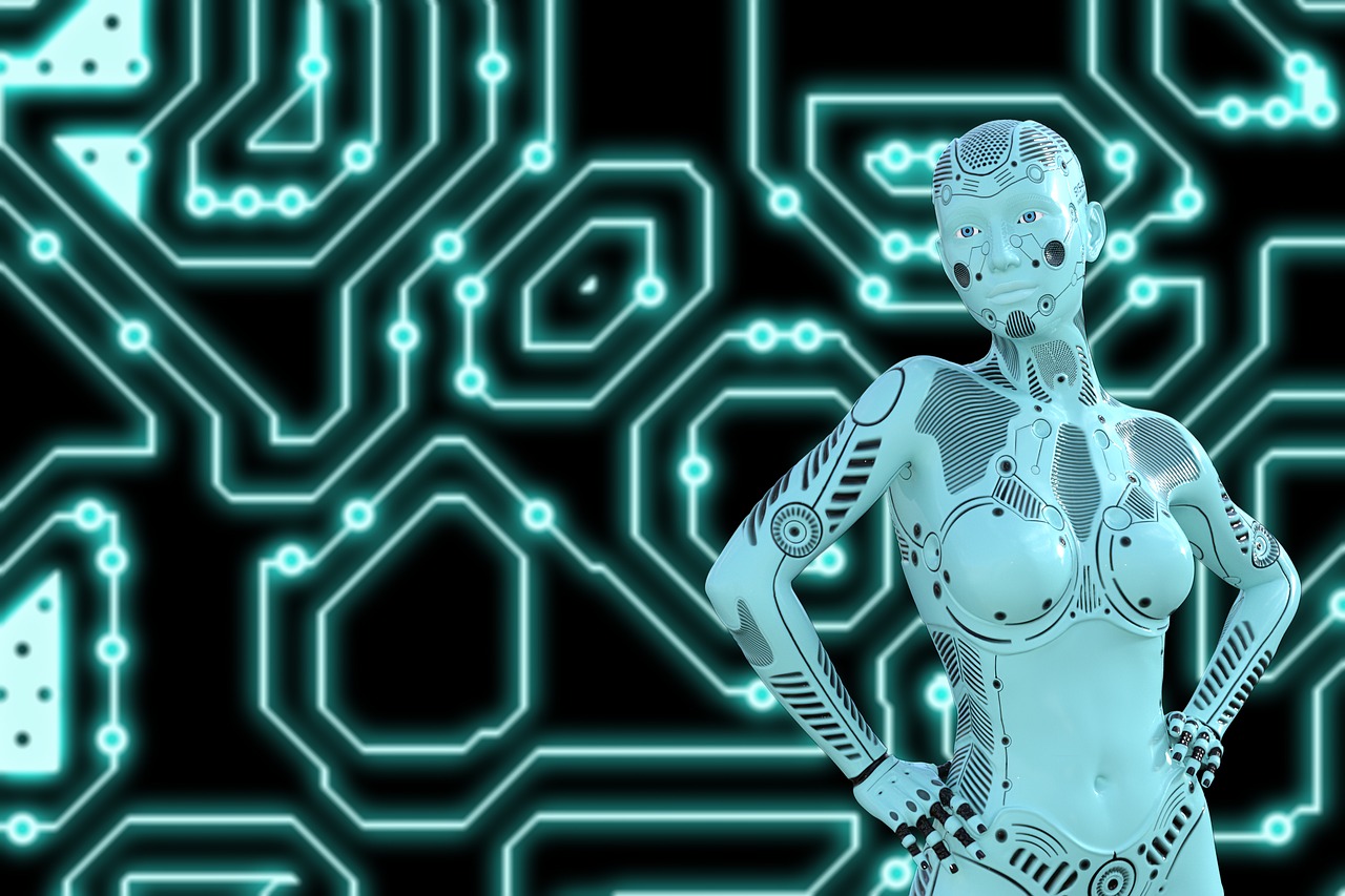 未来生活新图景，机器人牵机器狗悠然遛弯机器人牵机器狗遛弯视频