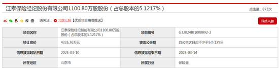 股权折价再挂牌，IPO梦碎后江泰保险经纪又陷国资股东撤退“多米诺”